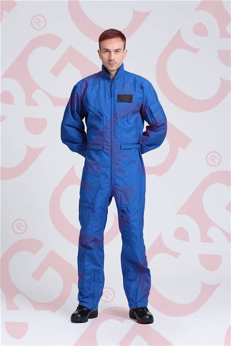 blue nomex flight suit.